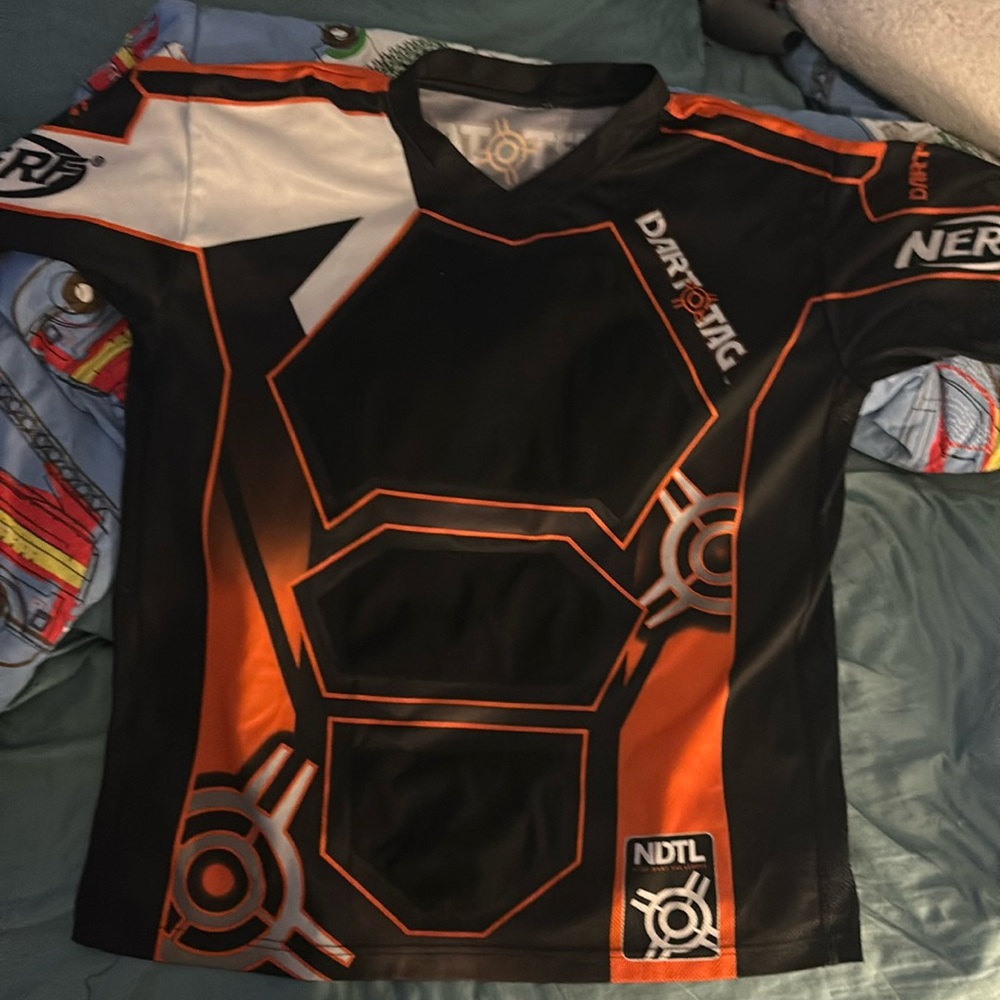 Nerf dart tag shirt